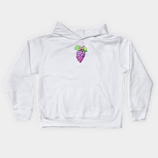 Grapes Illustration Kids Hoodie